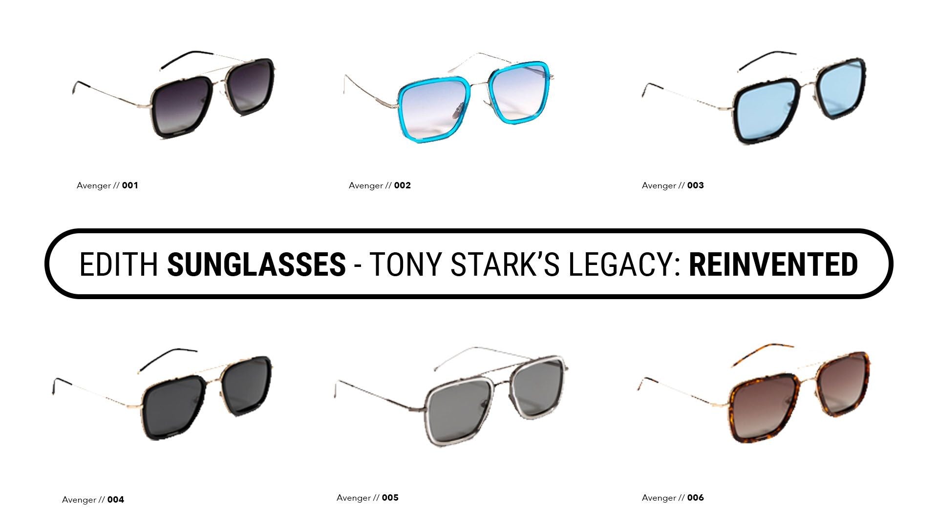 Edith Sunglasses - Tony Stark's Reinvented Urban Monkey®