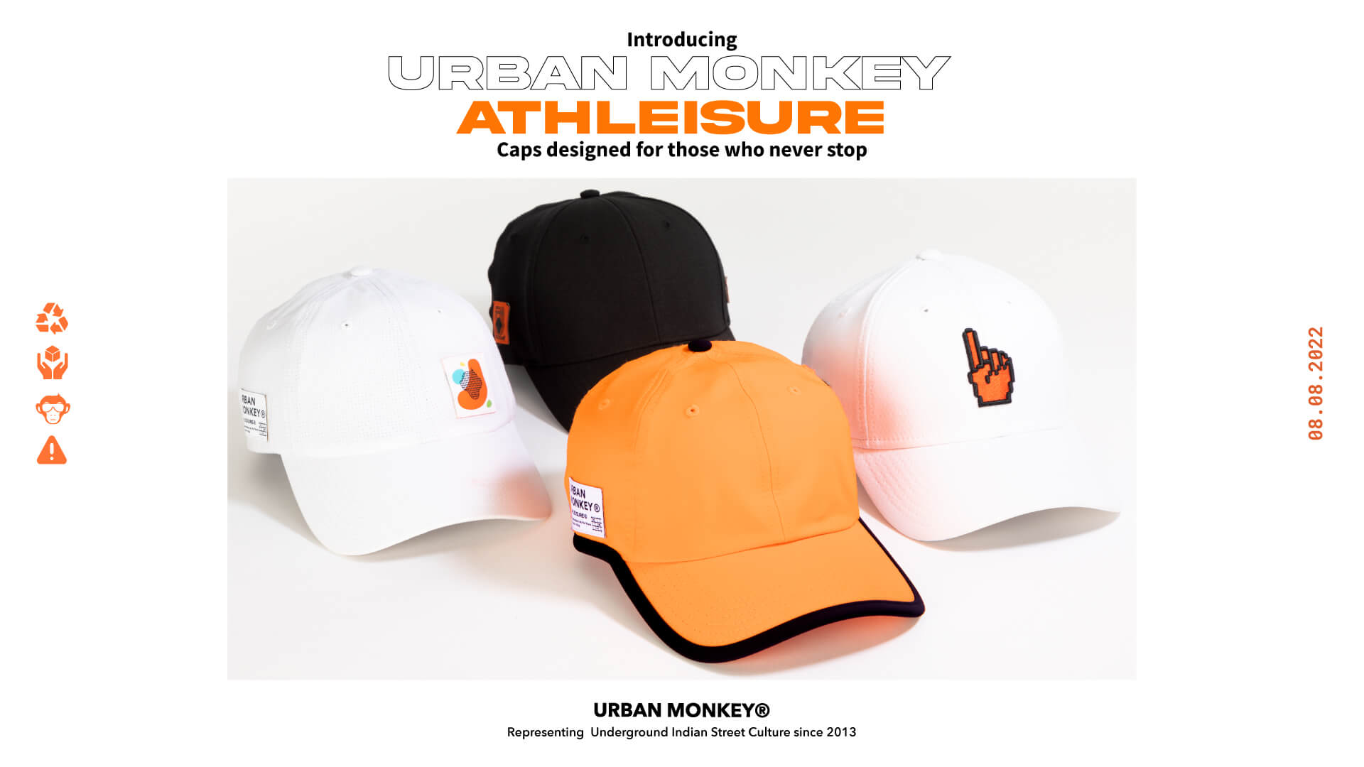 Introducing Urban Monkey Athleisure Sports Caps, Designed For