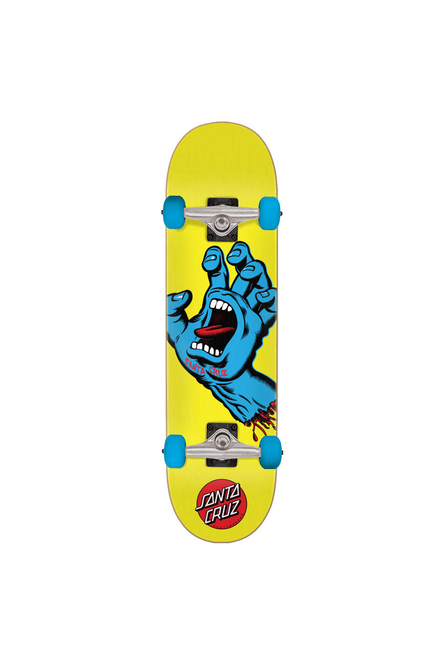 Screaming Hand Mini 7.75in x 30.00in Santa Cruz Skateboard Complete