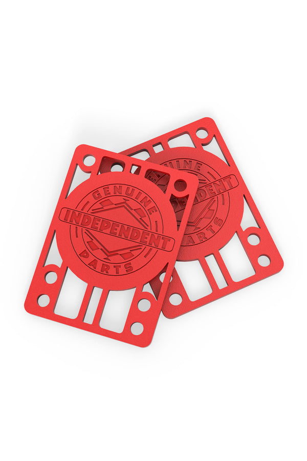 Genuine Parts Risers 1/8 in Red Independent - pack of 2