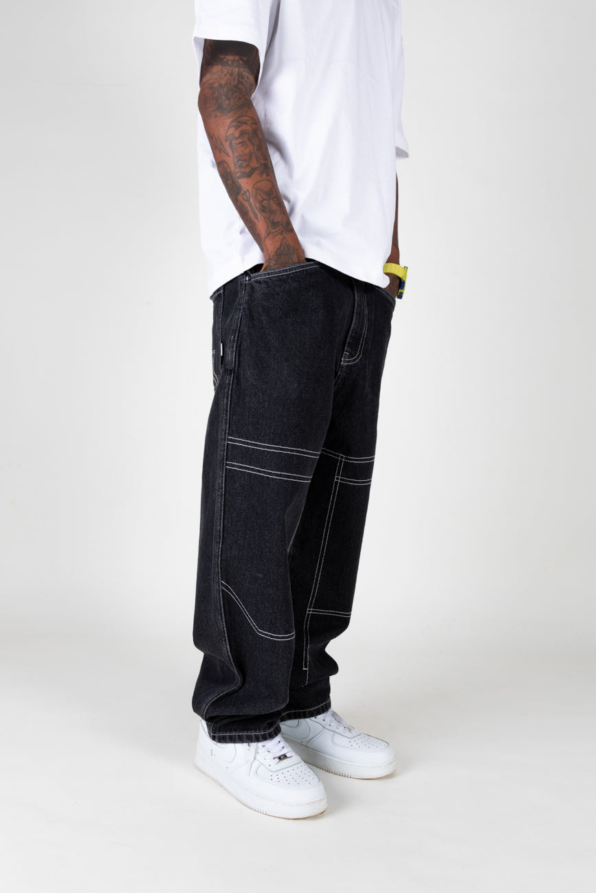 Buy Y2K Hip Hop Black Jeans Online – Urban Monkey®