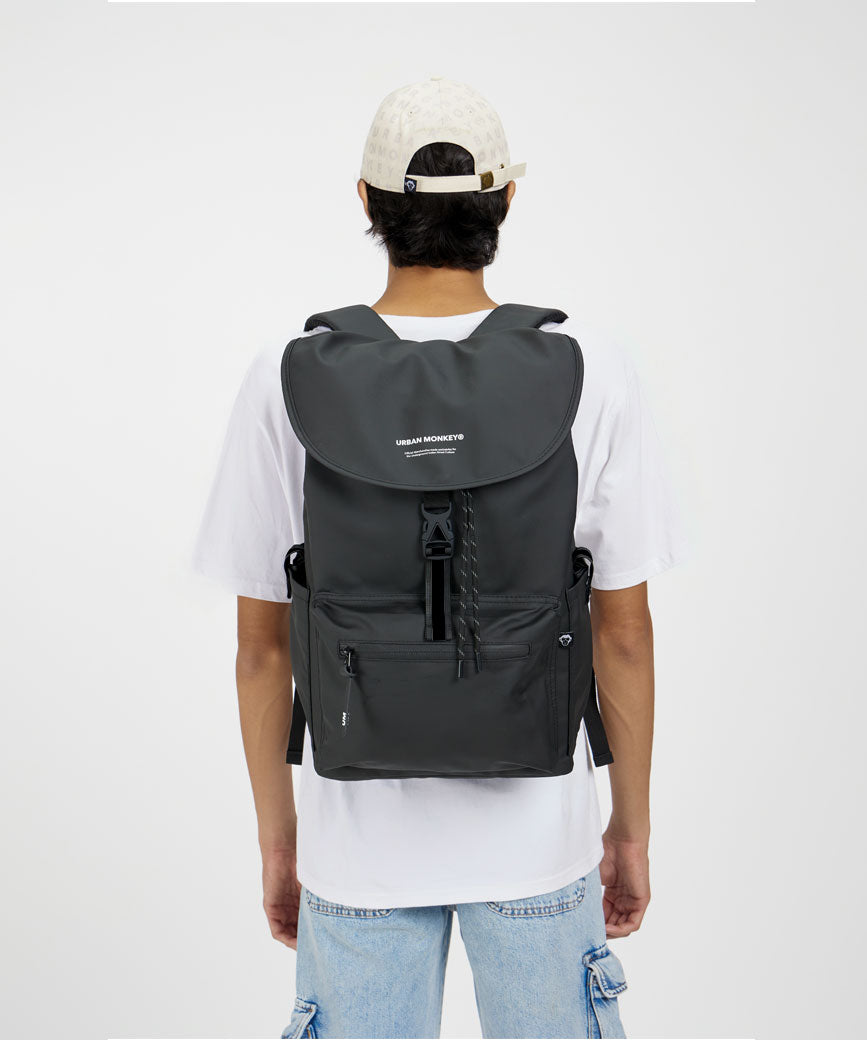 Buy City Rucksack Midnight Black Backpack Online - Urban Monkey – Urban  Monkey®