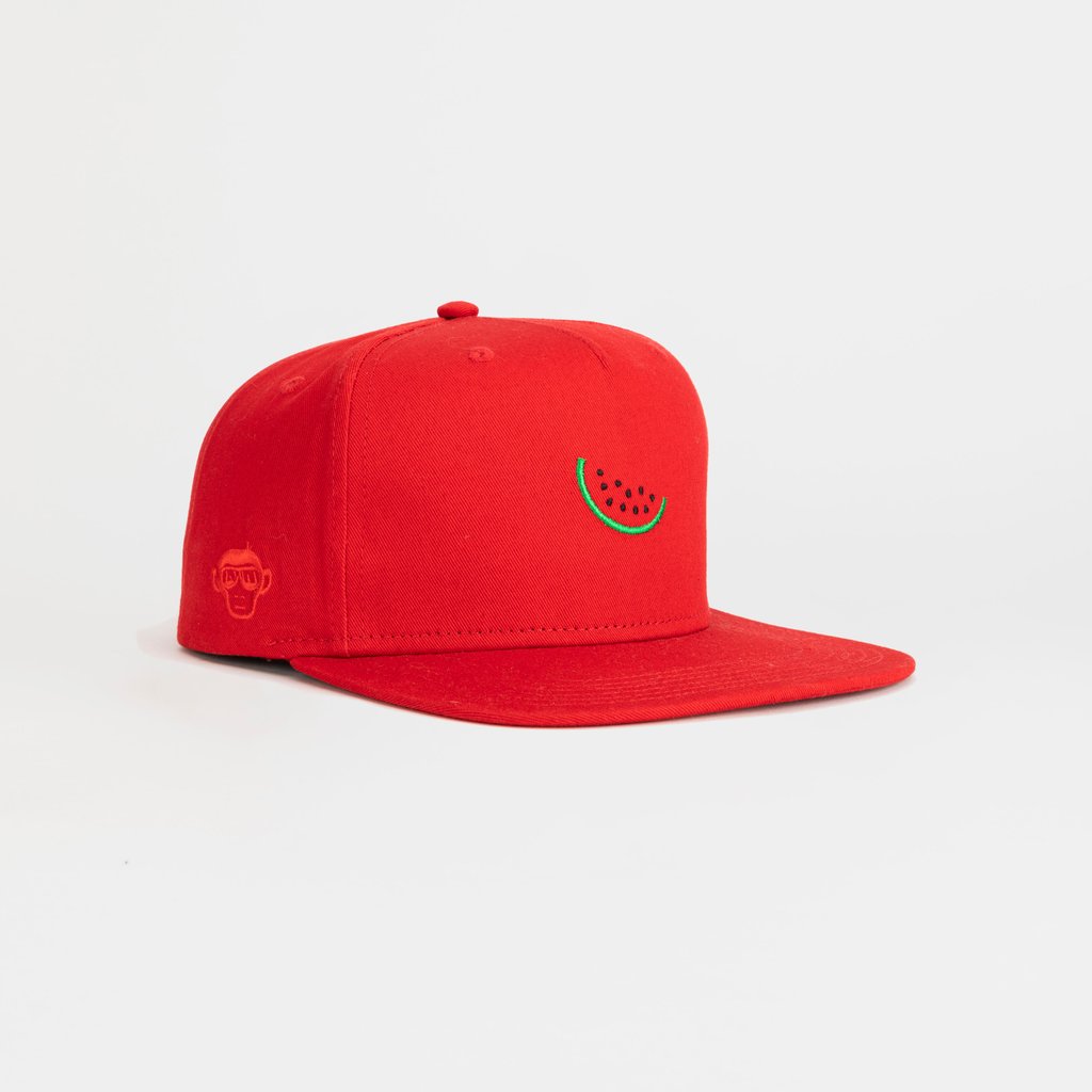 Urban Monkey: Red Watermelon Snapback Cap – Urban Monkey®
