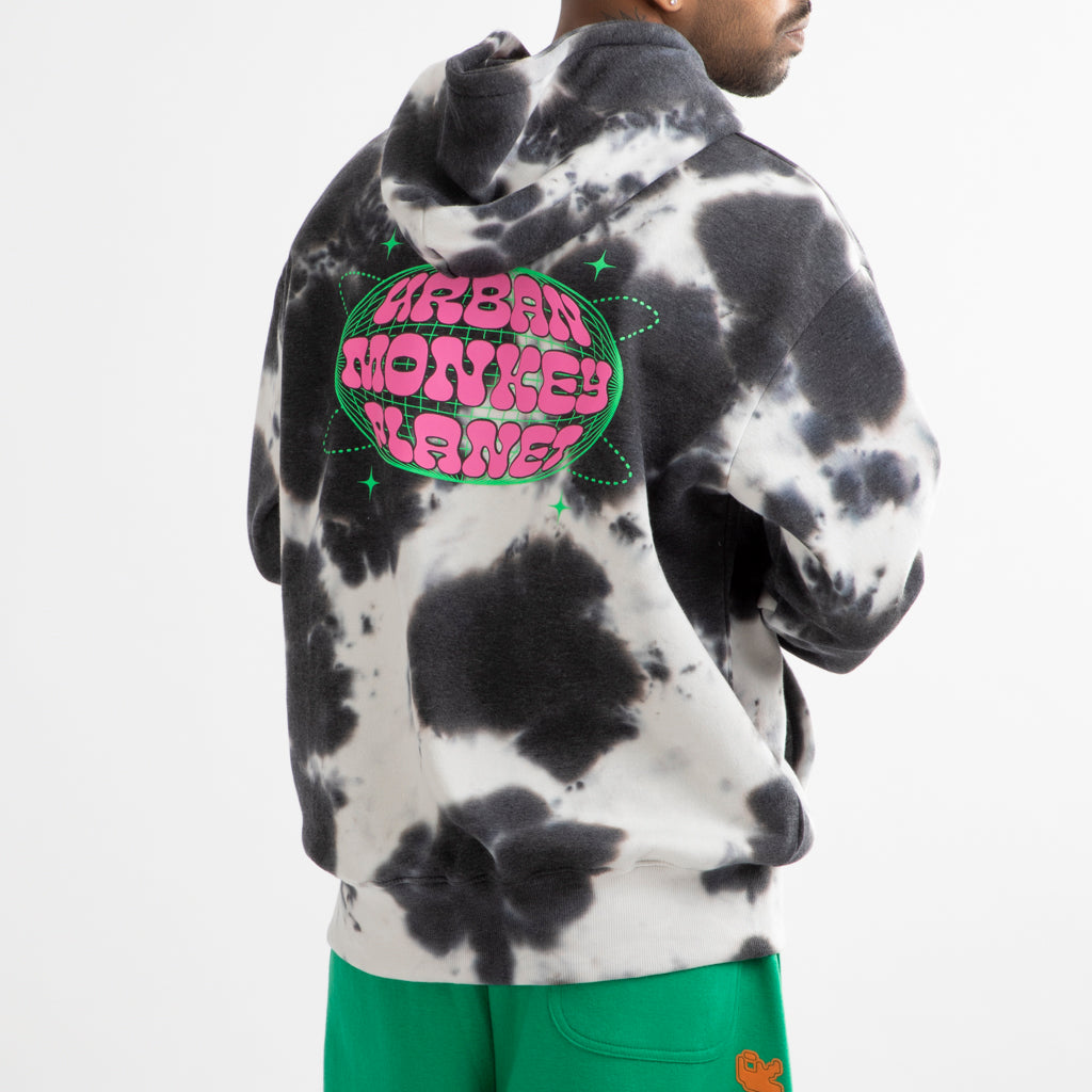 Buy UrbanMonkey Black u0026 White Tie Dye Hoodie Online – Urban Monkey®