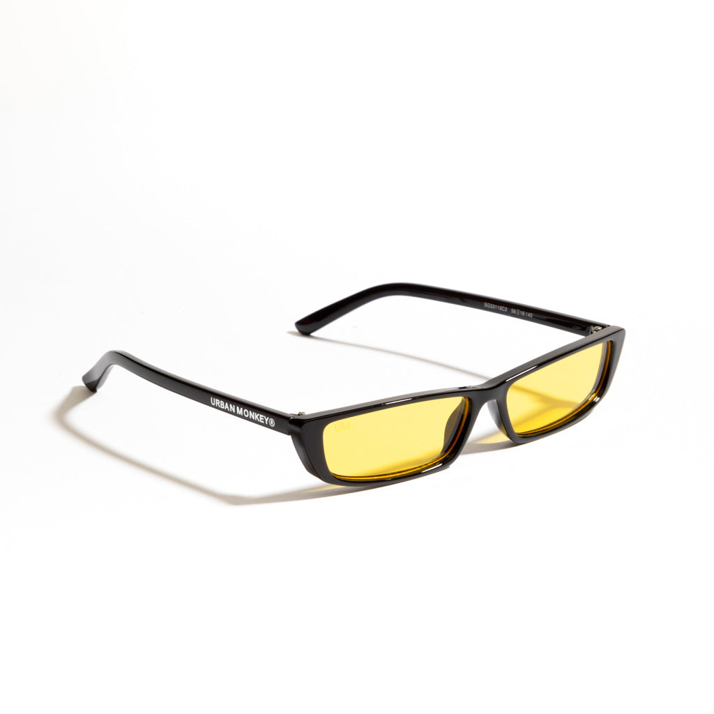 Buy Sleek Geek //002 Yellow Gradient Sunglass Online – Urban Monkey®