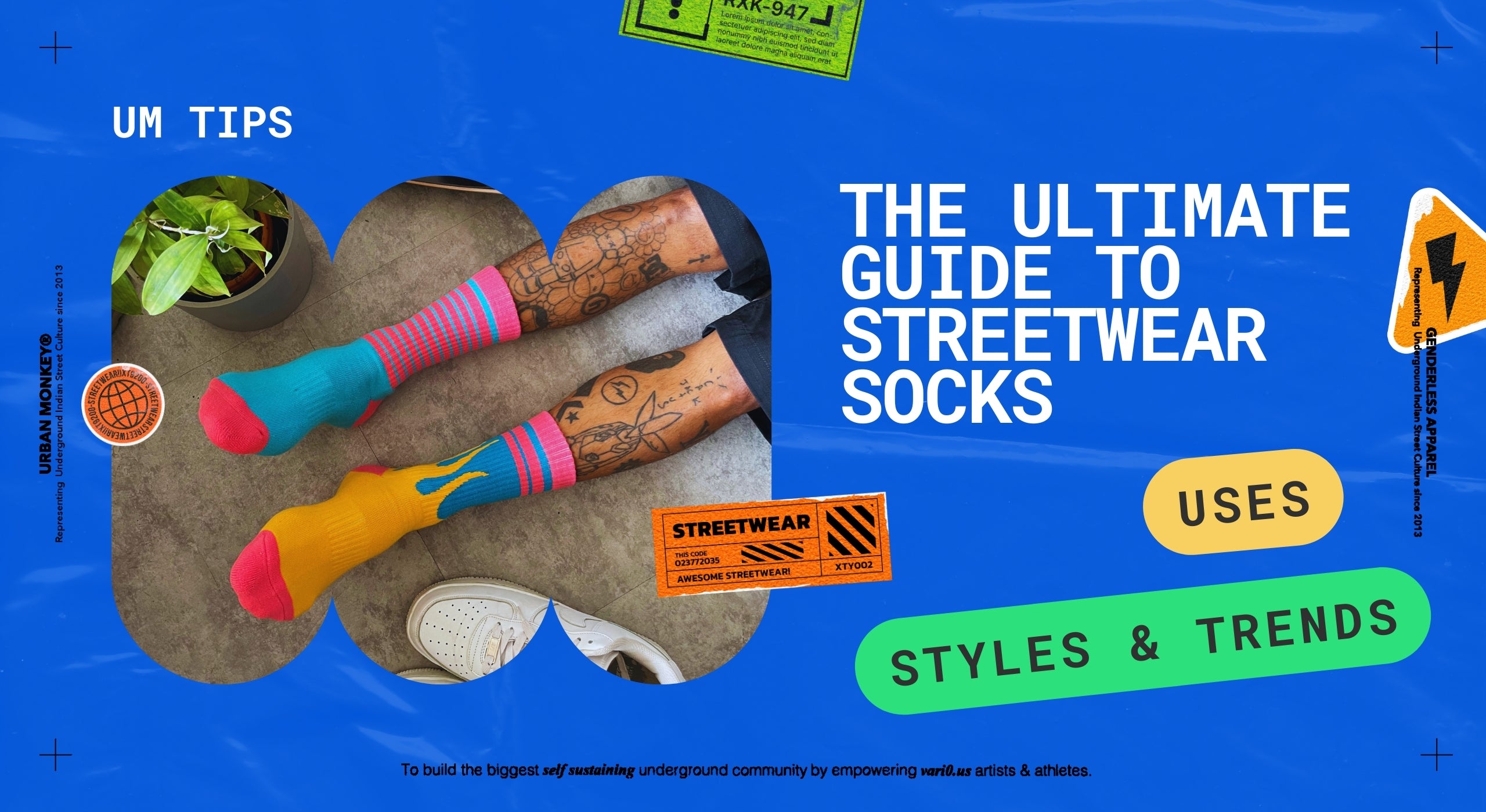 The Ultimate Guide to Streetwear Socks: Styles, Uses, and Trends - Urban Monkey®