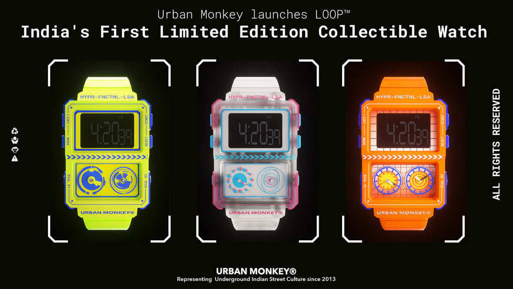 Buy Astro Neon Green Loop Watch Online - Urban Monkey – Urban Monkey®