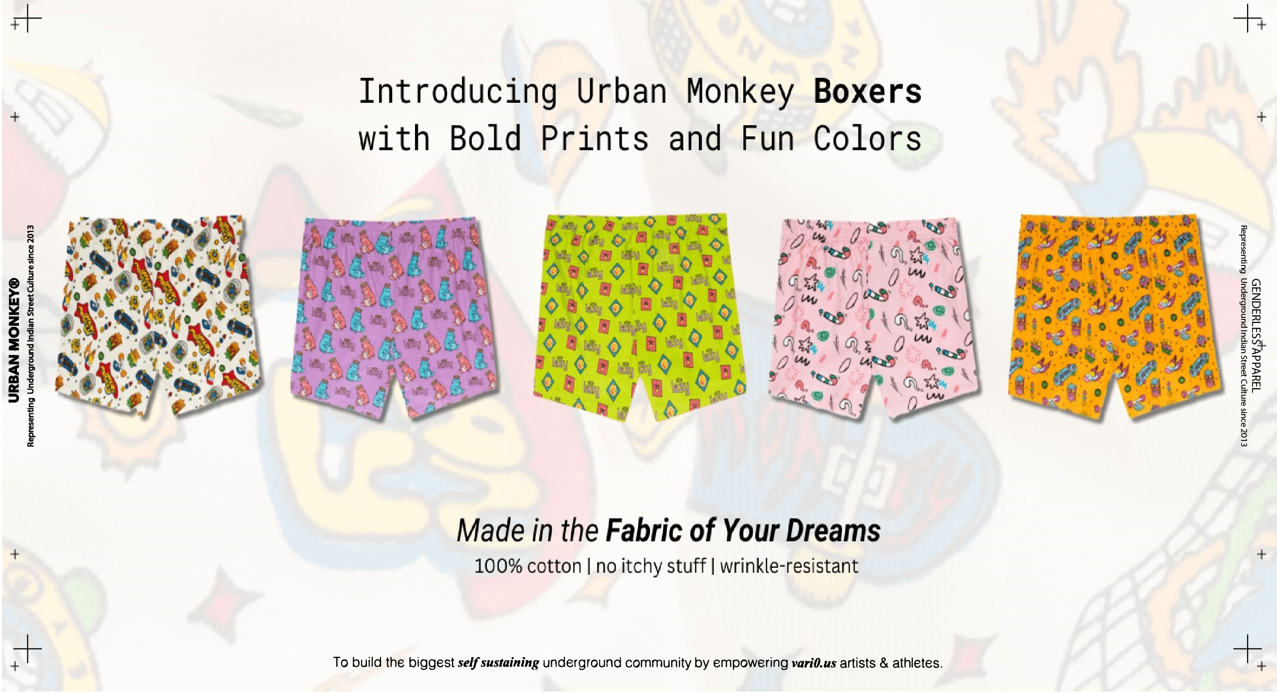Introducing Urban Monkey Boxers with Bold Prints and Fun Colors: Made in the Fabric of Your Dreams - Urban Monkey®