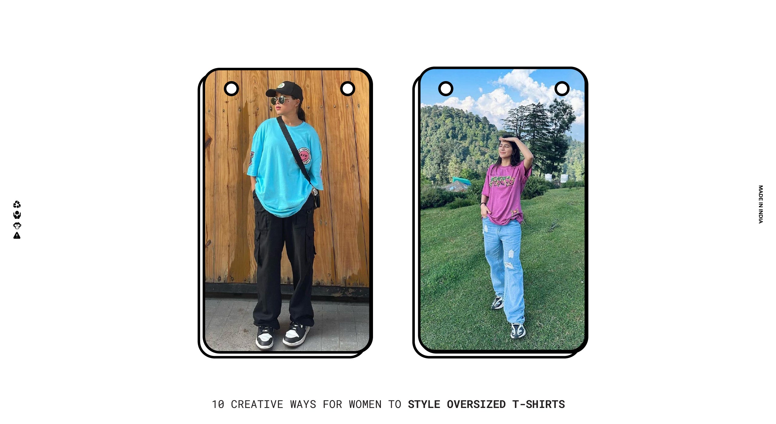 10 Creative Ways to Style Oversized T-Shirts for Women - Urban Monkey®