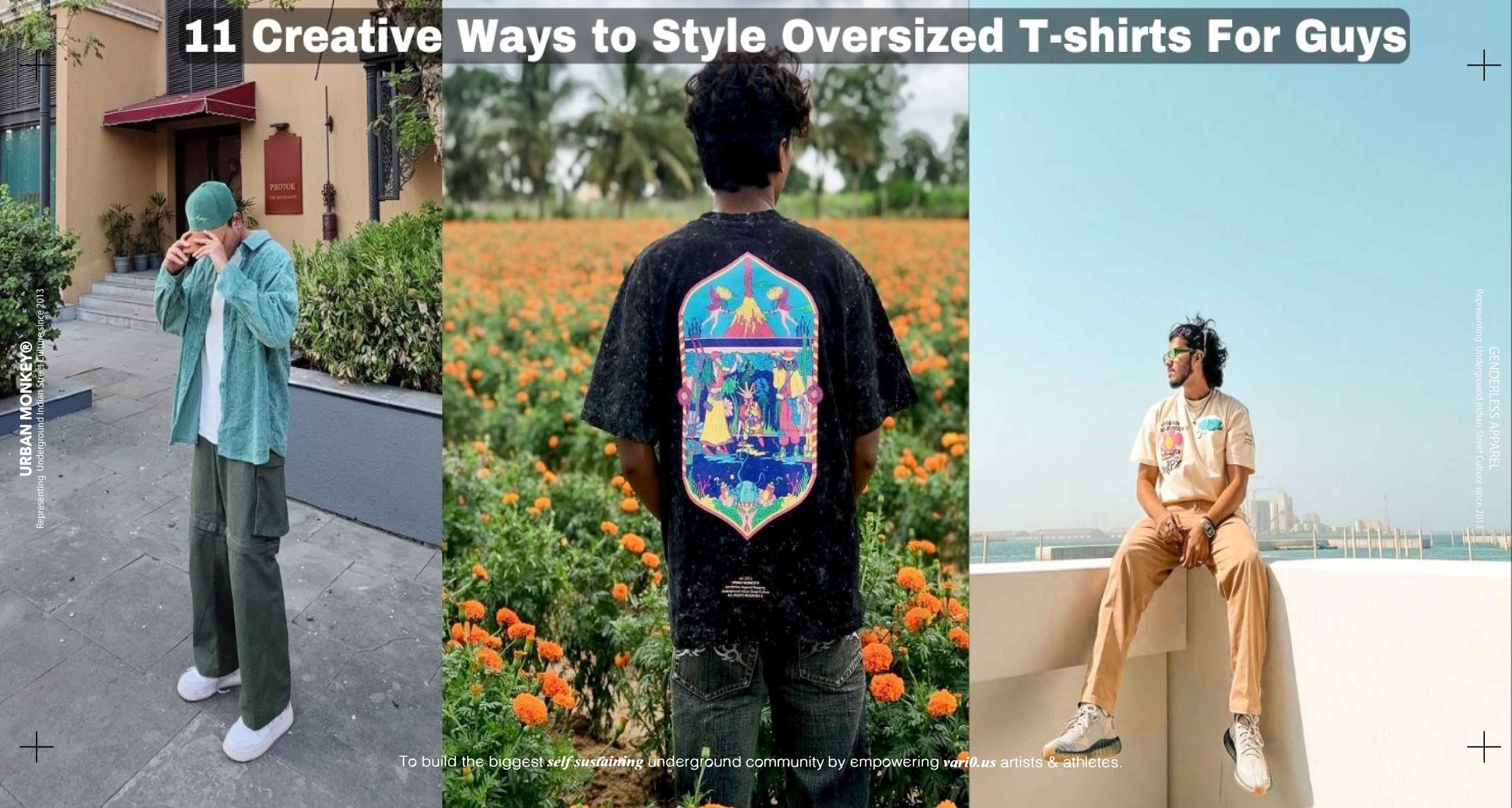 11 Creative Ways to Style Oversized T-Shirts for Guys - Urban Monkey®
