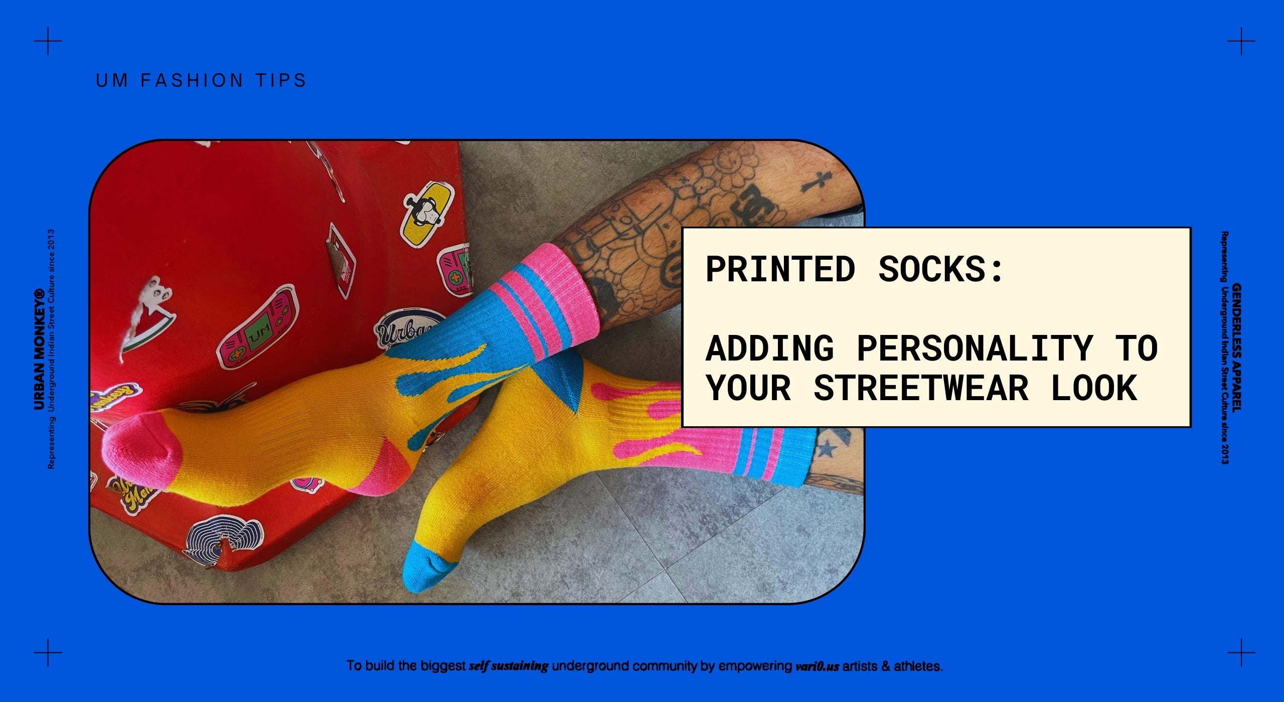 Printed Socks: Adding Personality to Your Streetwear Look - Urban Monkey®