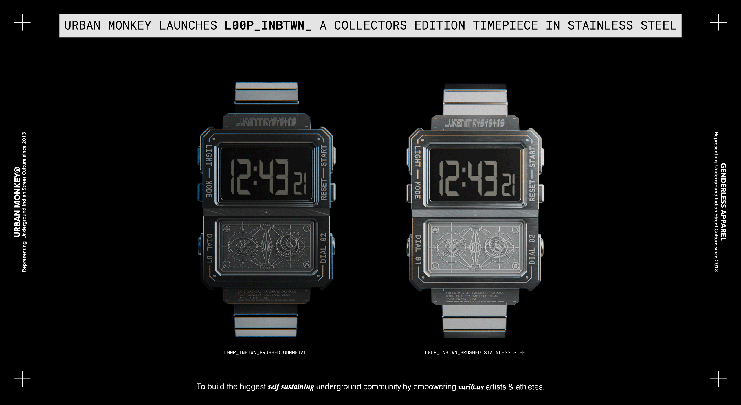 Urban Monkey Launches LOOP_INBTWN: Collector's Edition Stainless Steel Watch - Urban Monkey®