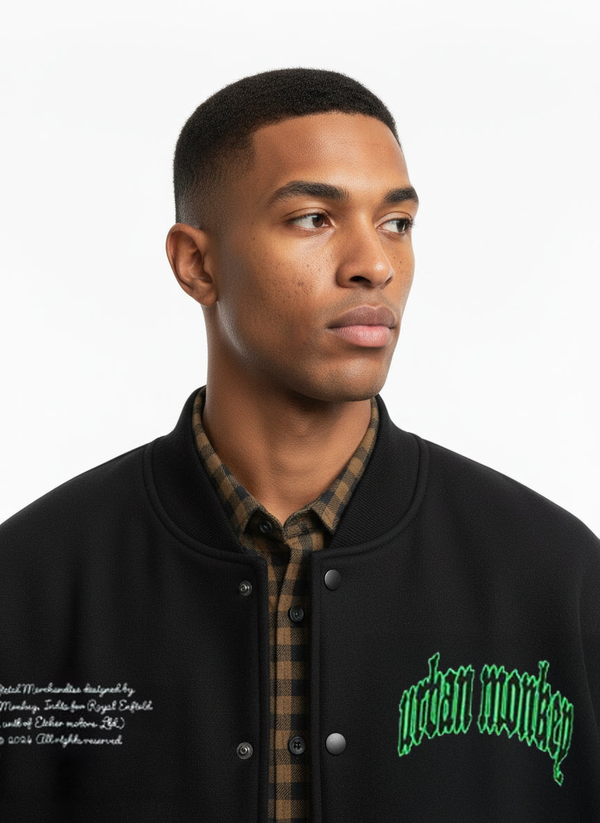 Emperor Varsity Jacket_Royal Enfield x Urban Monkey Urban Monkey®