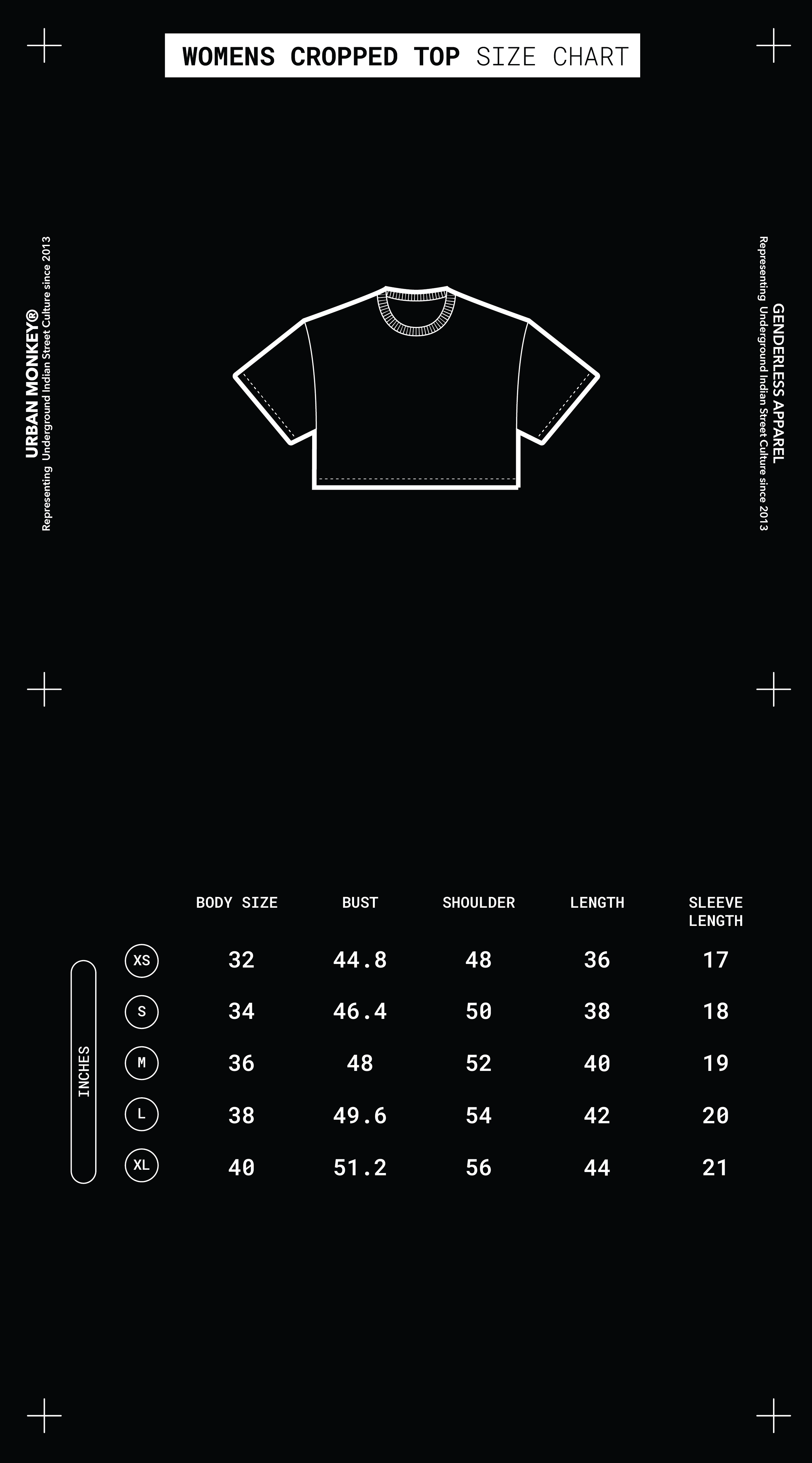 Size Chart Mobile Image