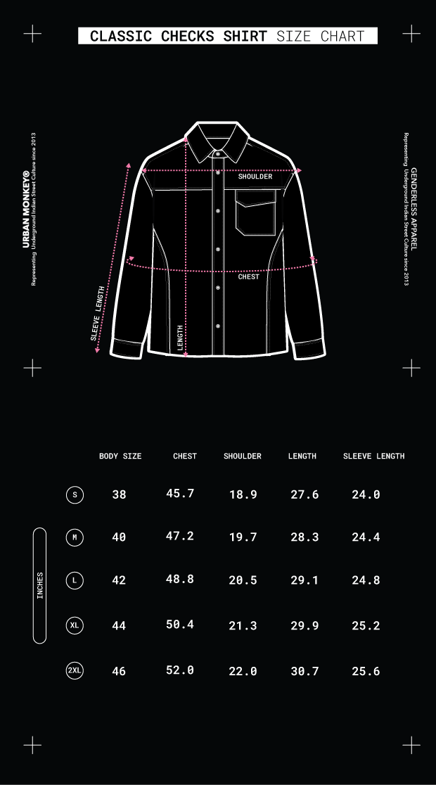 Size Chart Mobile Image
