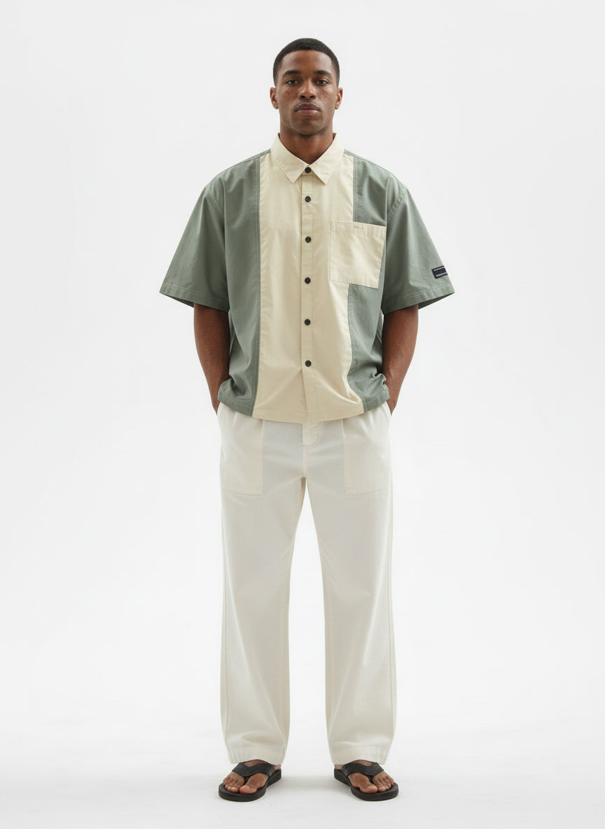 Colourblocked Casual Shirt // 001 Urban Monkey®