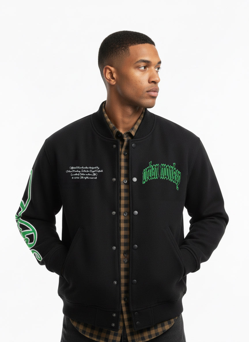 Emperor Varsity Jacket_Royal Enfield x Urban Monkey Urban Monkey®