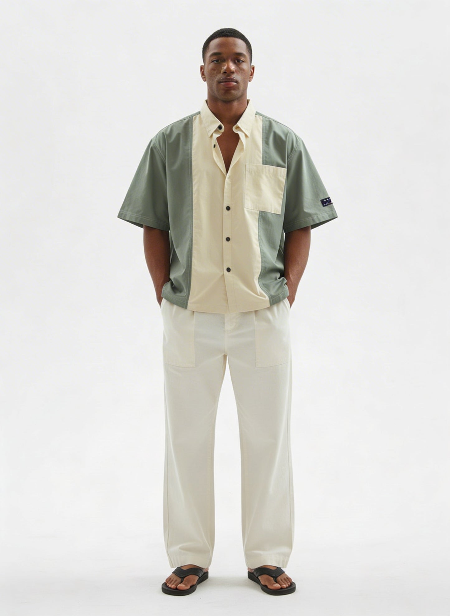 Colourblocked Casual Shirt // 001 Urban Monkey®