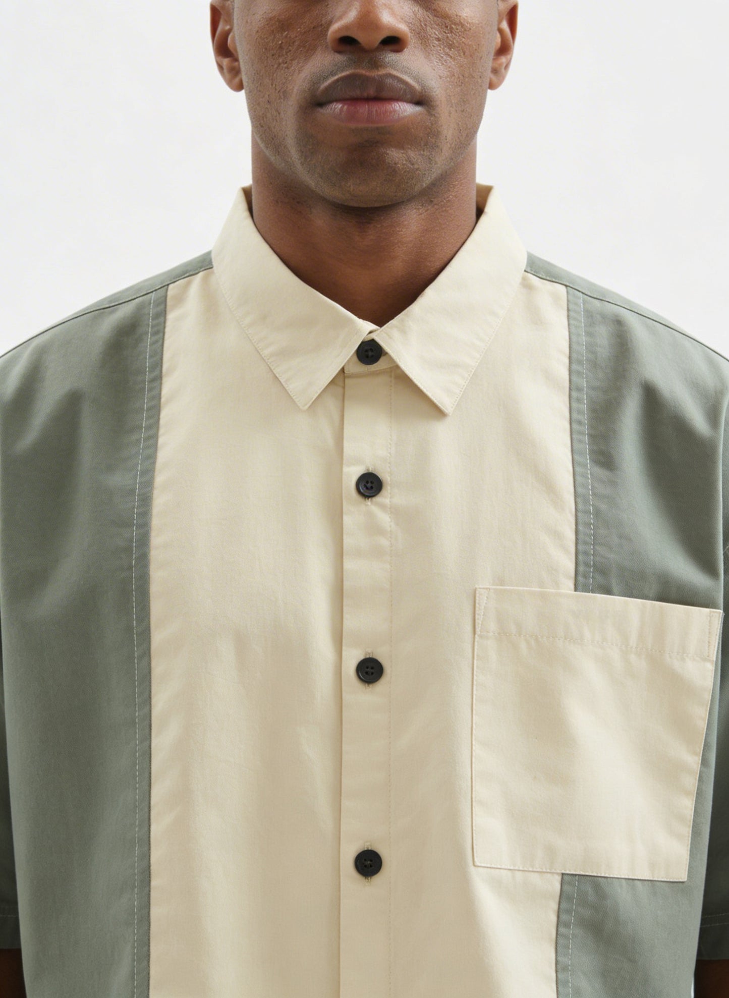 Colourblocked Casual Shirt // 001 Urban Monkey®