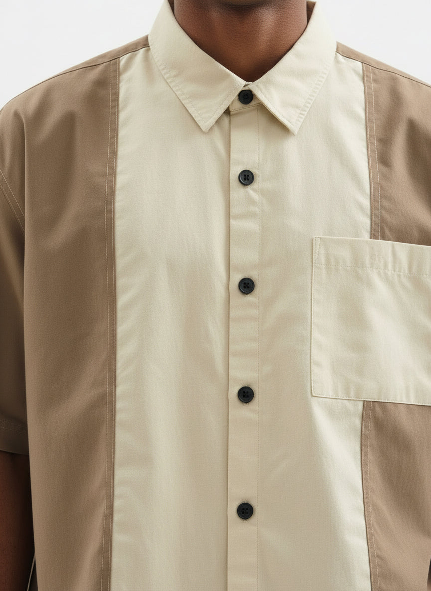 Colourblocked Casual Shirt // 002 Urban Monkey®