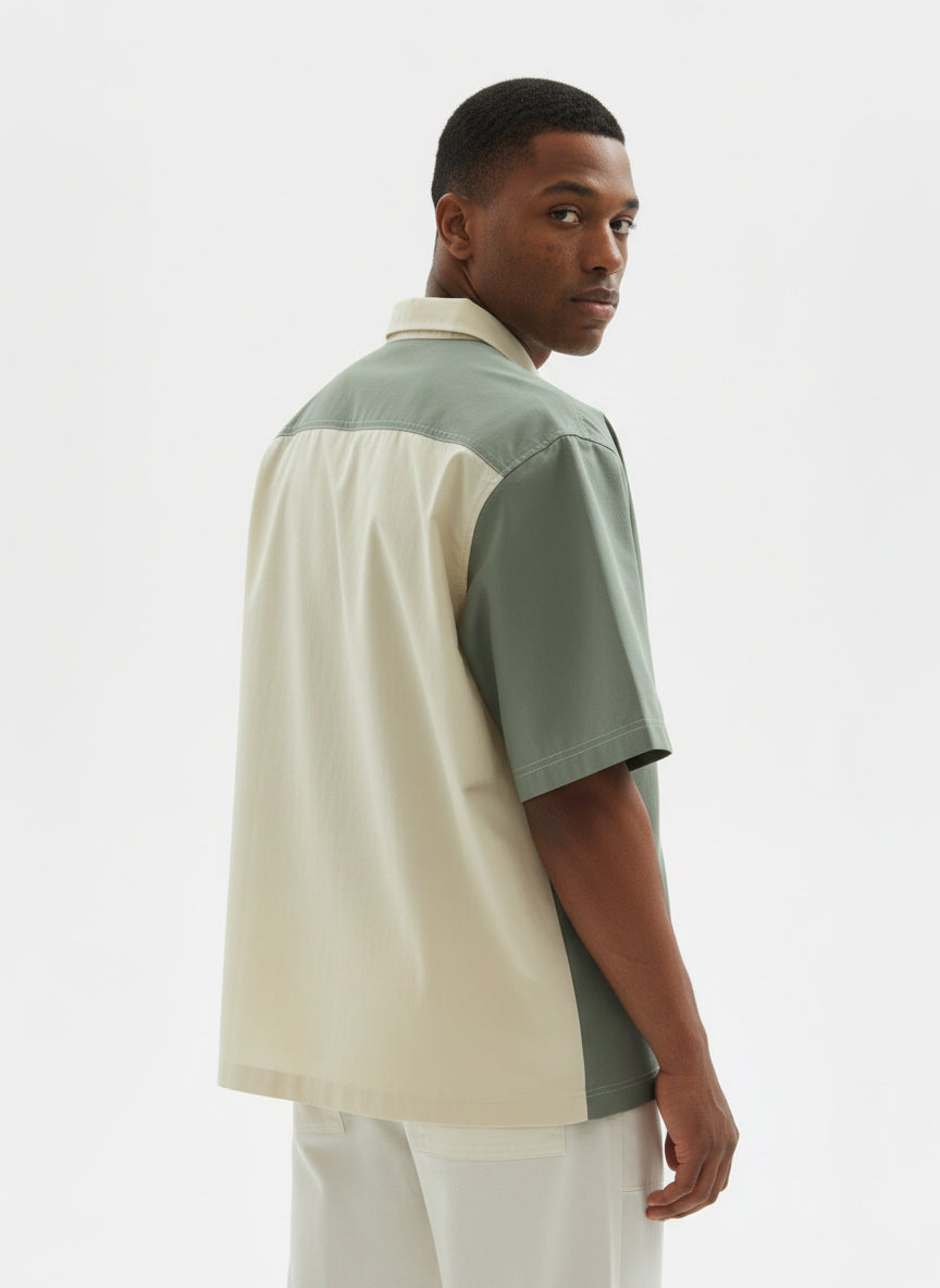 Colourblocked Casual Shirt // 001 Urban Monkey®