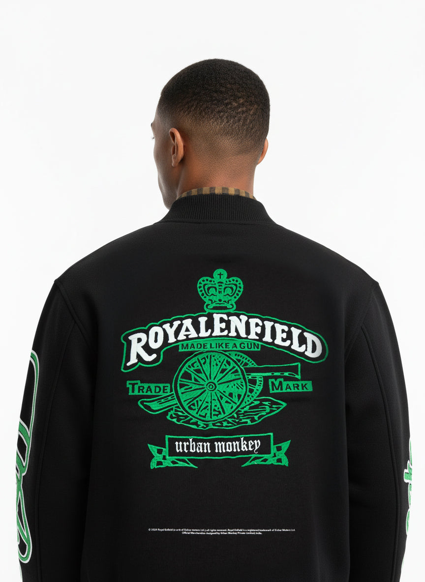 Emperor Varsity Jacket_Royal Enfield x Urban Monkey Urban Monkey®