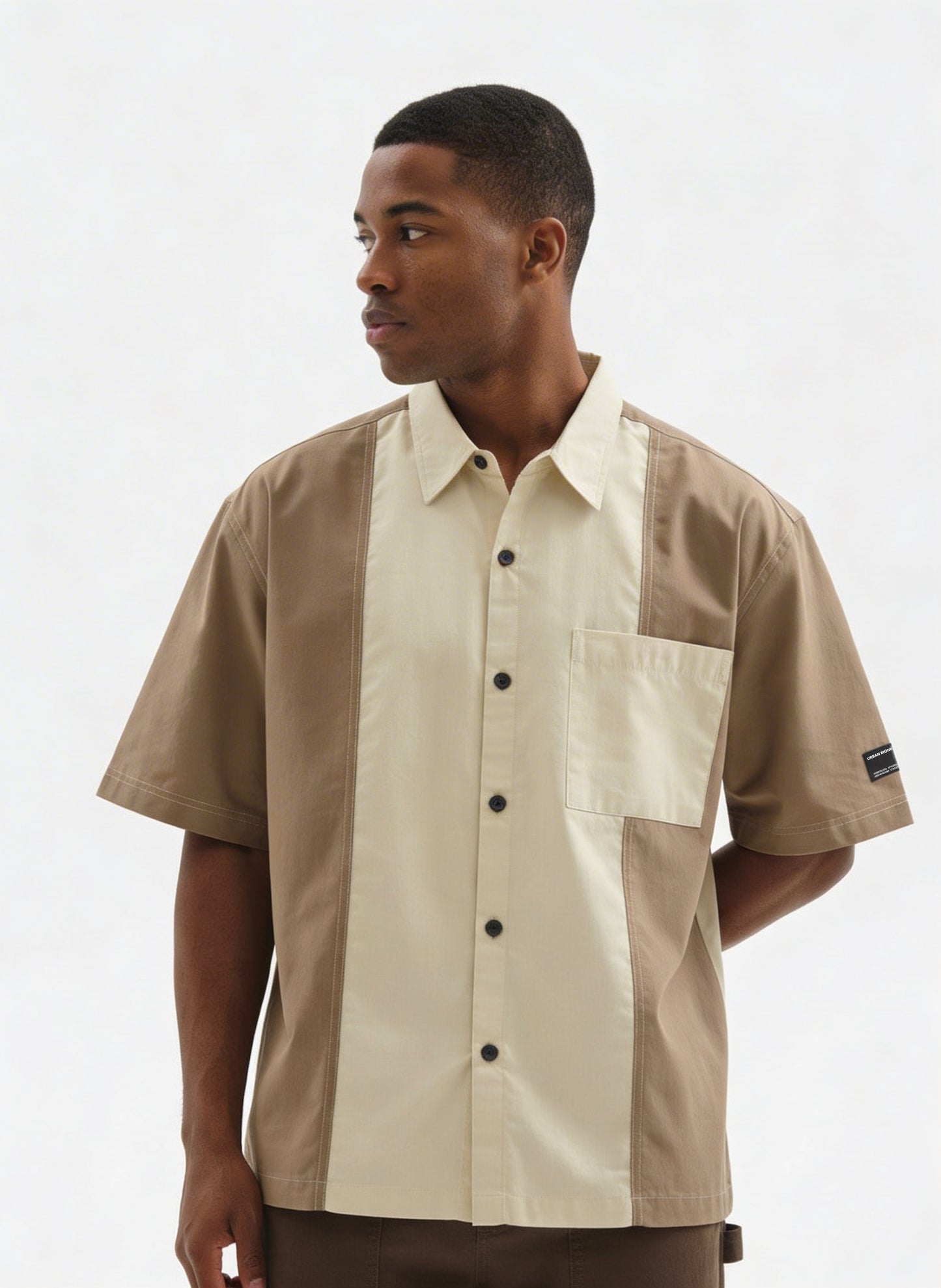 Colourblocked Casual Shirt // 002 Urban Monkey®