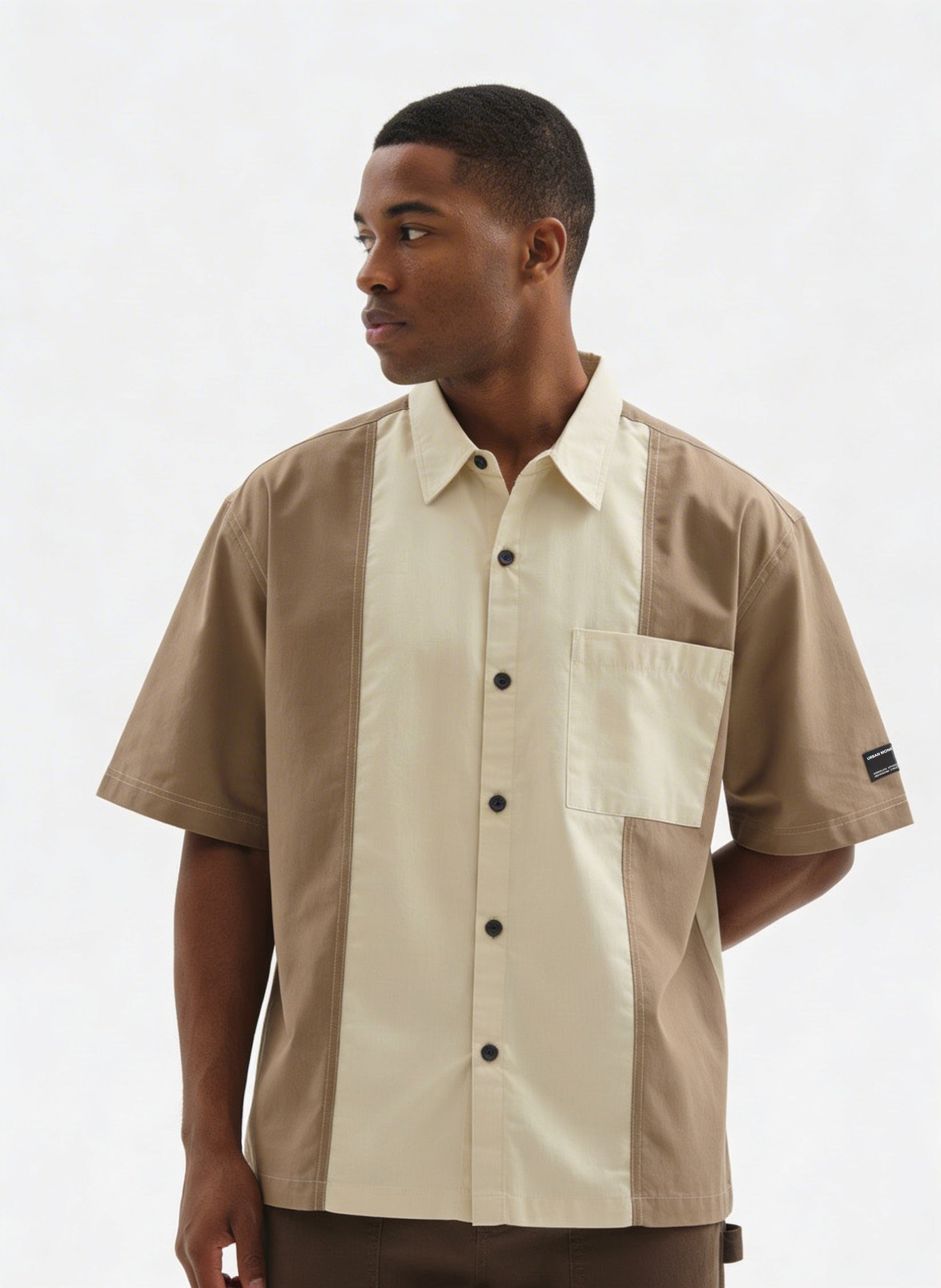 Colourblocked Casual Shirt // 002 Urban Monkey®
