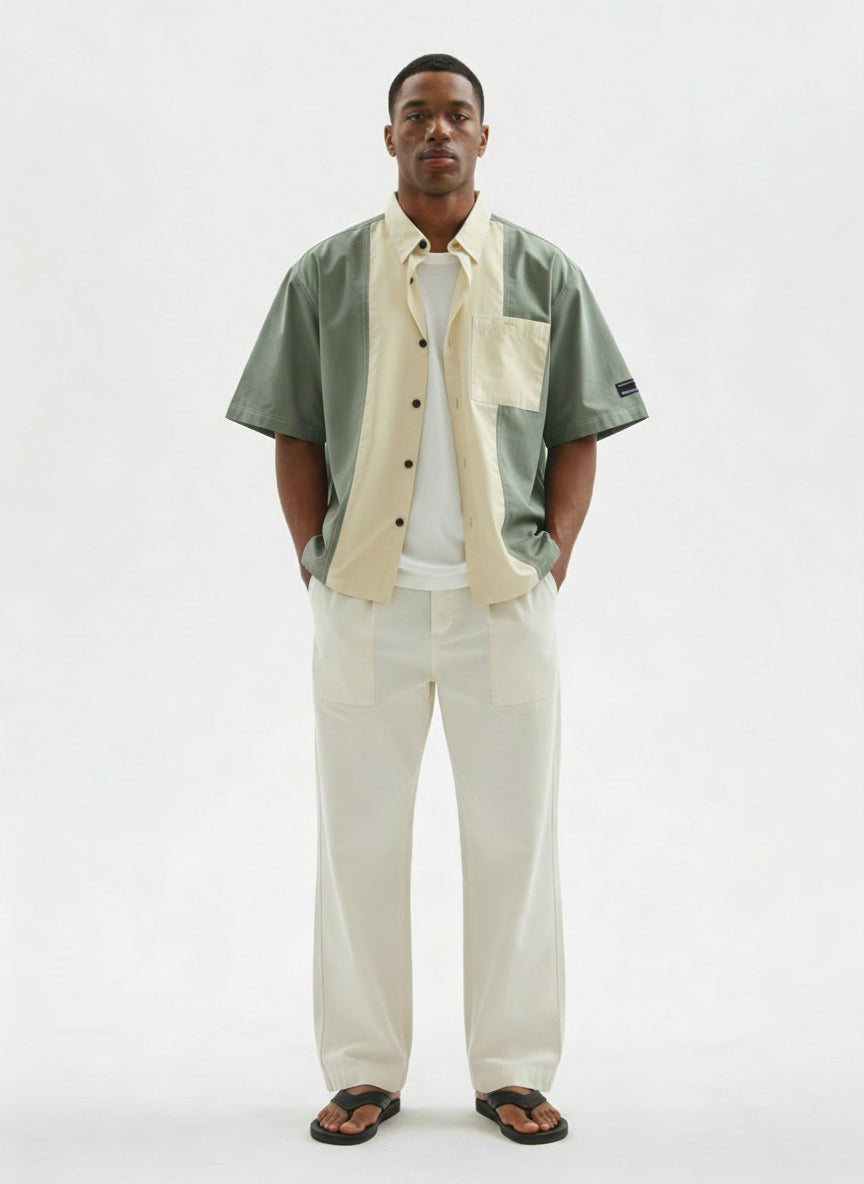 Colourblocked Casual Shirt // 001 Urban Monkey®