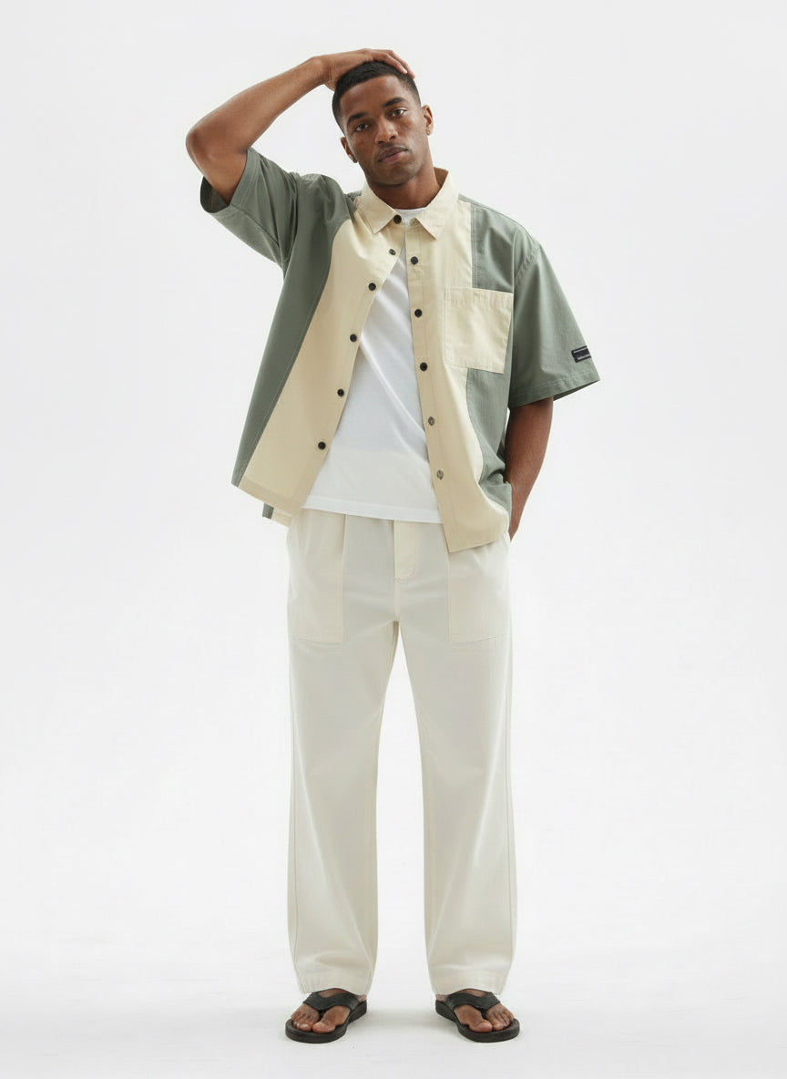 Colourblocked Casual Shirt // 001 Urban Monkey®