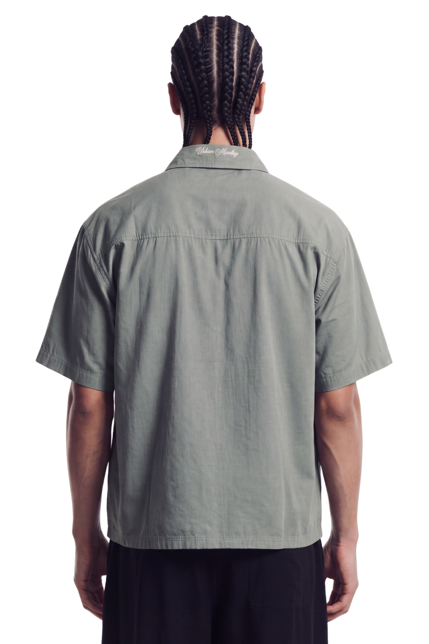 Le Classique Boxy Shirt // Sage Green Urban Monkey®