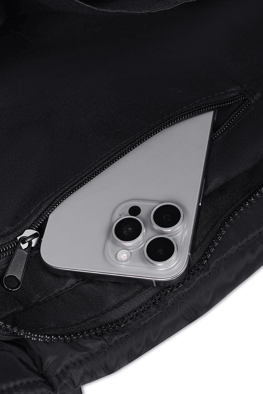 Puffer Shoulder Bag // Black On Black Urban Monkey®