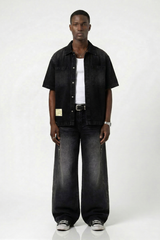 Denim Short Sleeves Shirt Urban Monkey®