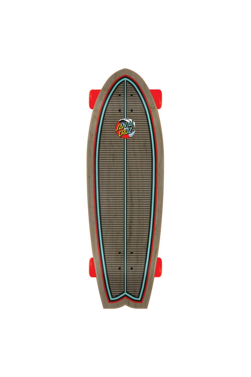 Classic Wave Splice 8.8in x 27.7in Shark Cruzer Santa Cruz - Urban Monkey® - 11116441