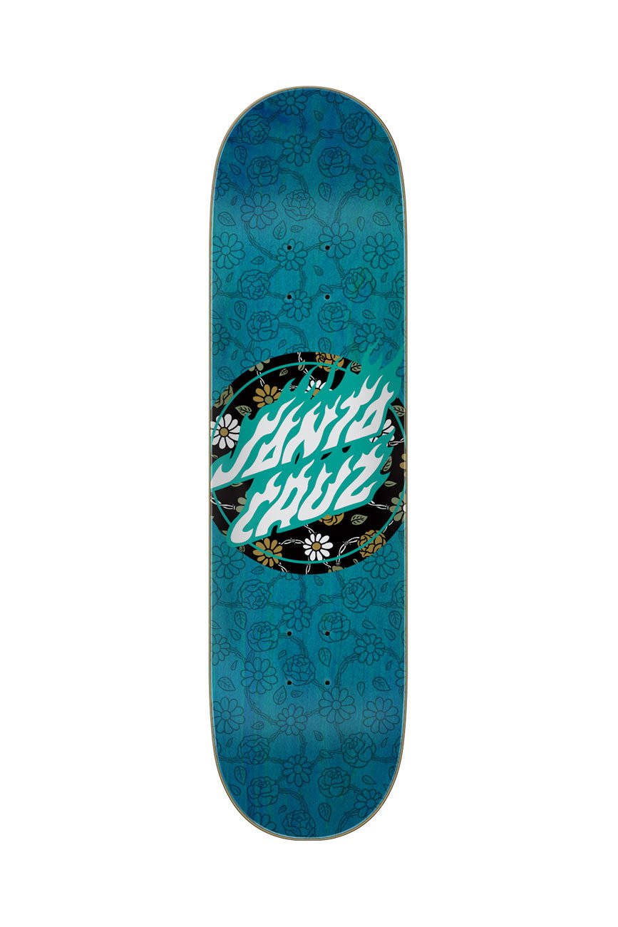 Floral Flame Dot 7 Ply Birch 8.25in x 31.8in Santa Cruz Decks - Urban Monkey® - 11116946