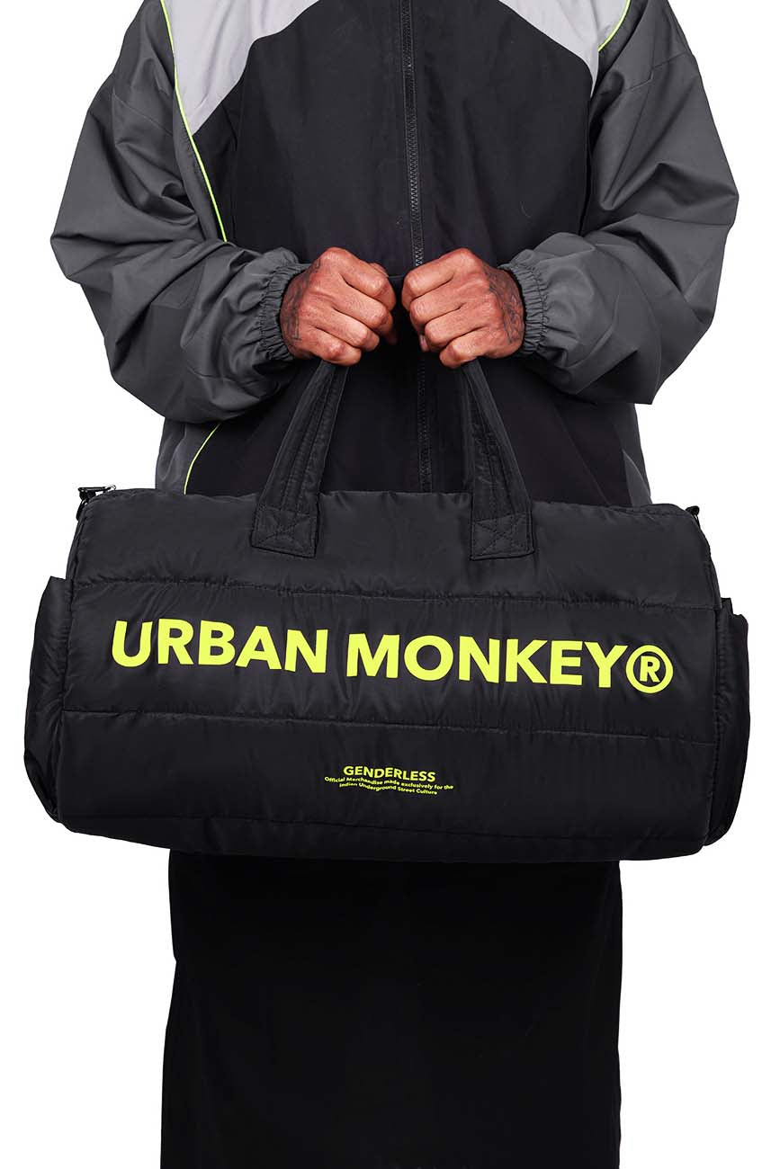 Puffer Duffle Bag // Neon On Black Urban Monkey®