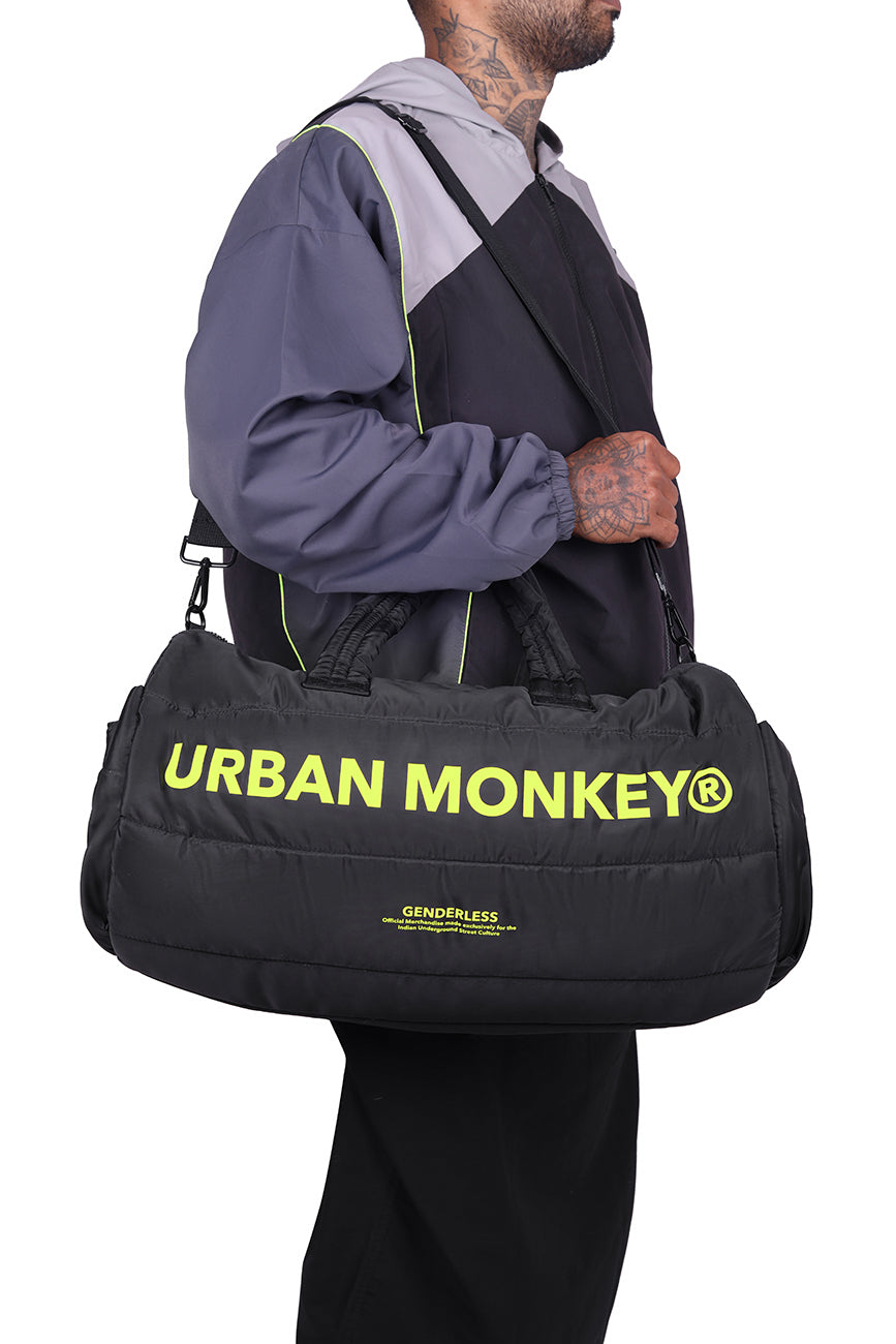Pack of 2 Puffer bags // Neon On Black Urban Monkey®