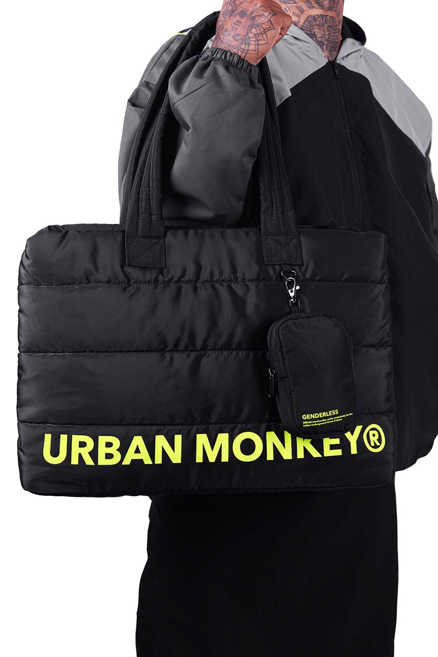 Puffer Shoulder Bag // Neon On Black Urban Monkey®