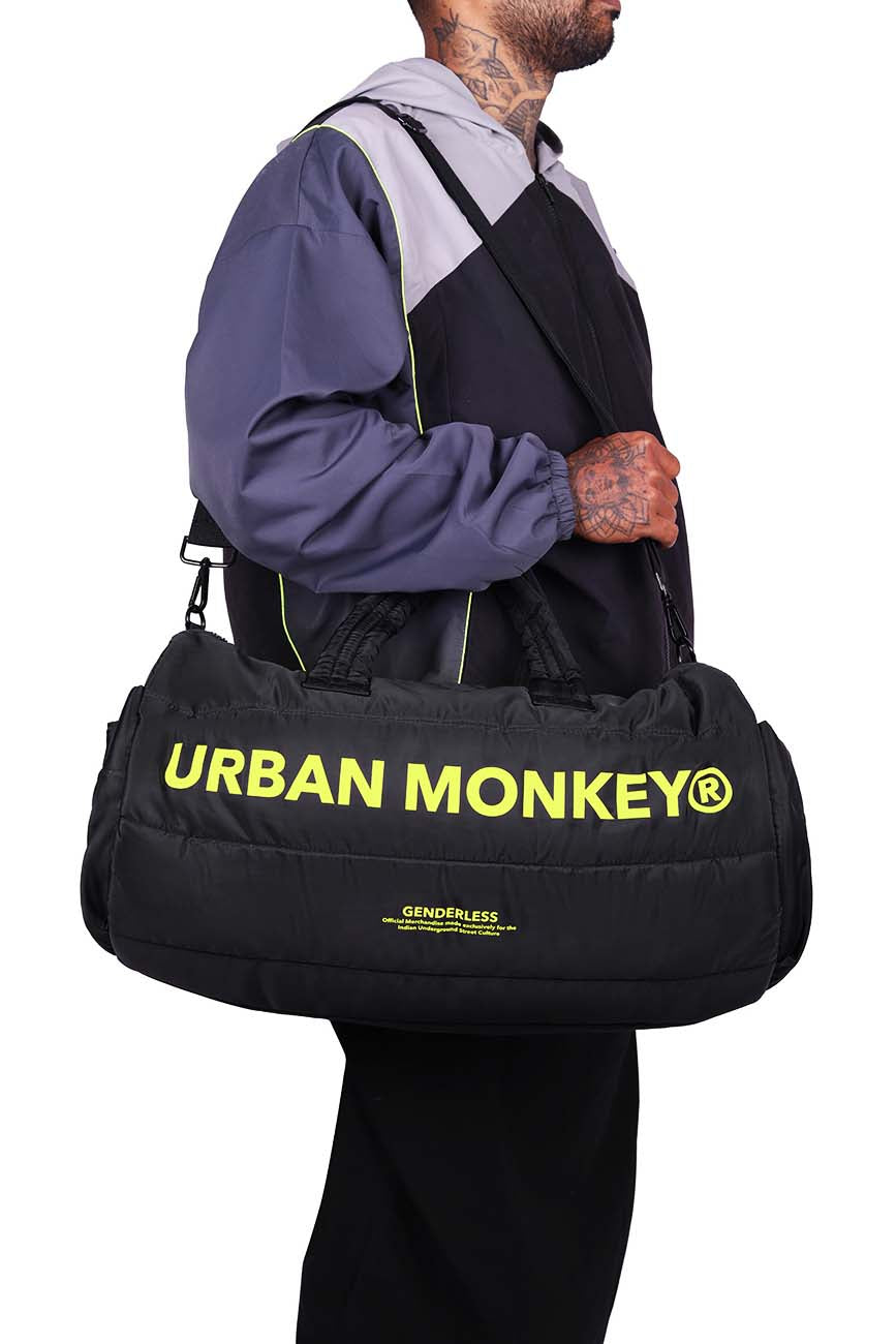 Puffer Duffle Bag // Neon On Black Urban Monkey®