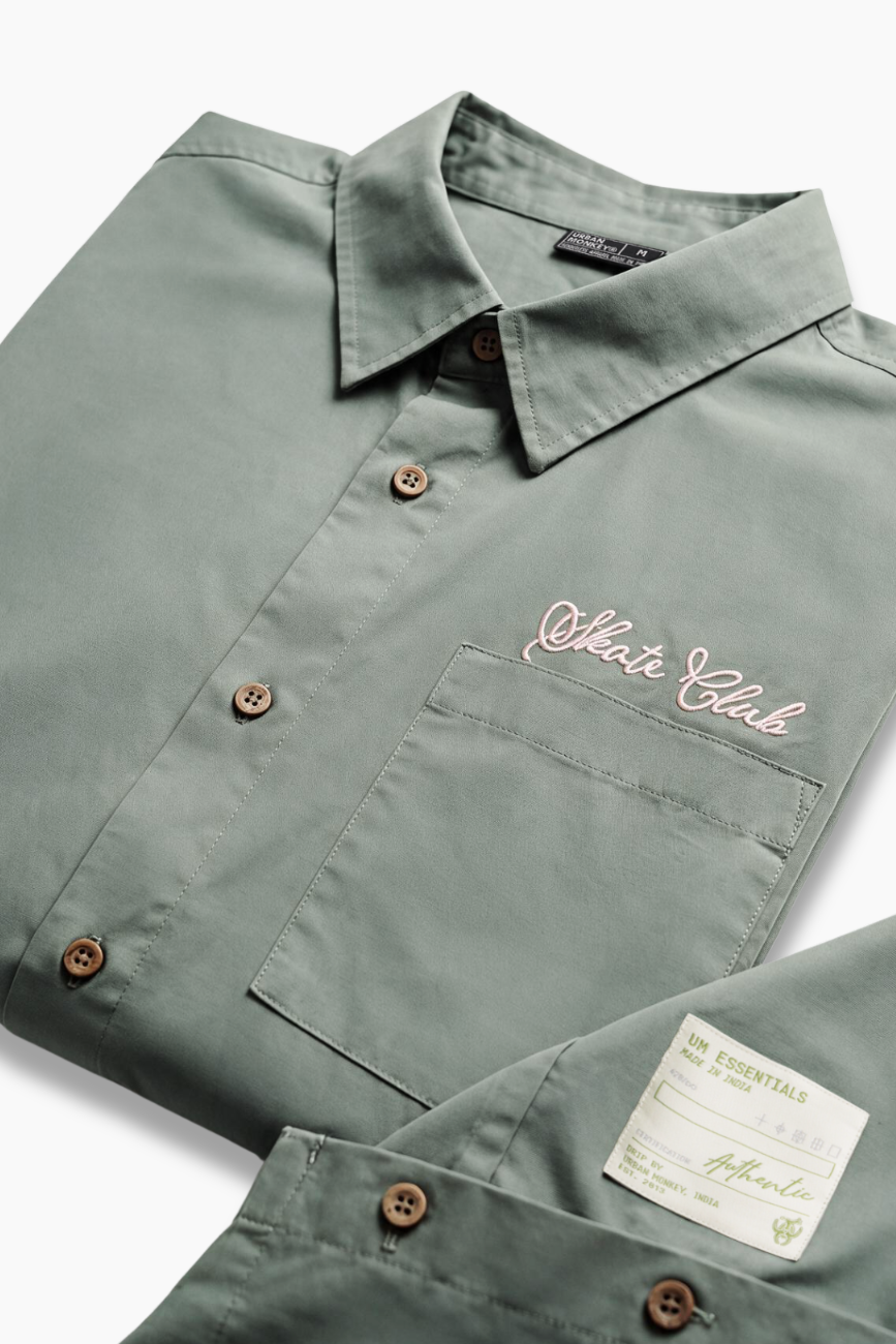 Le Classique Boxy Shirt // Sage Green Urban Monkey®