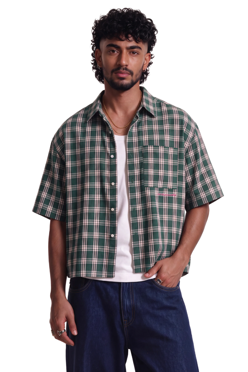 Macha Madras // Short Sleeve Boxy Shirt