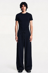 Relaxed Wide-Leg Trousers // Black Urban Monkey®