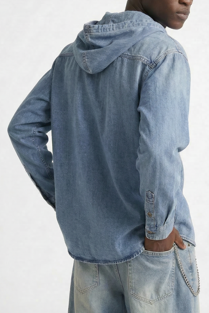 Hooded Denim Shirt Urban Monkey®