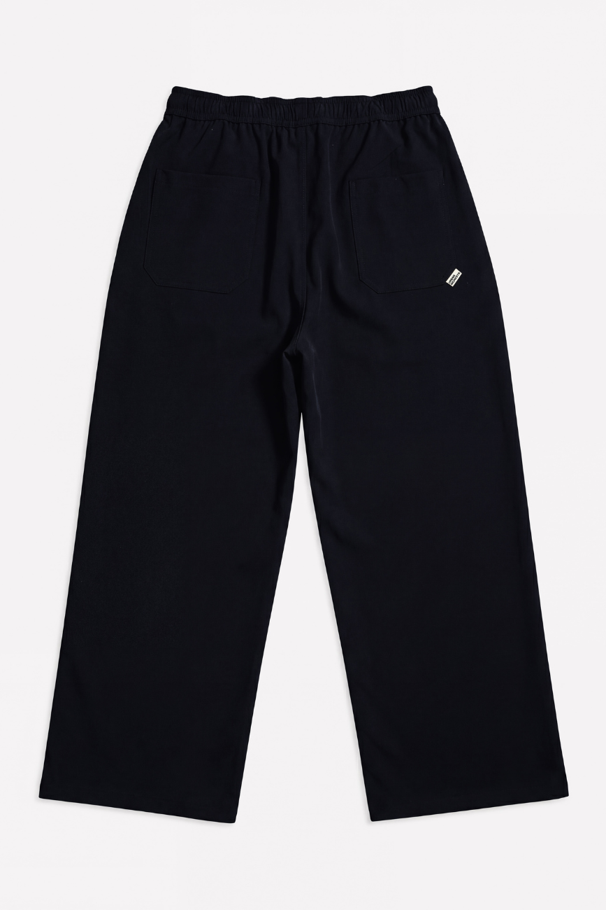 Relaxed Wide-Leg Trousers // Black Urban Monkey®