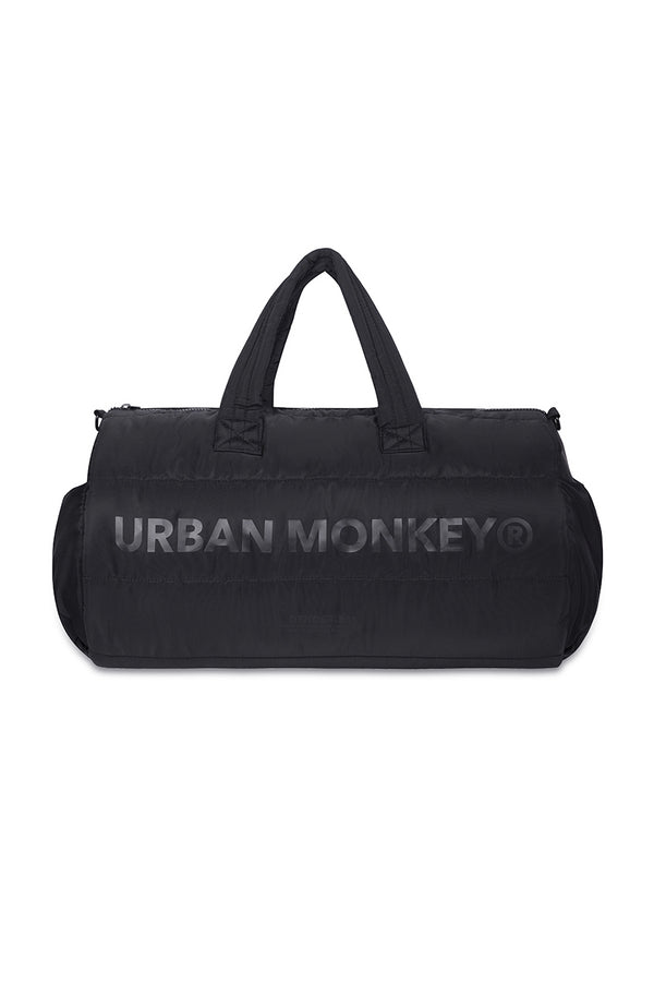 Puffer Duffle Bag // Black On Black
