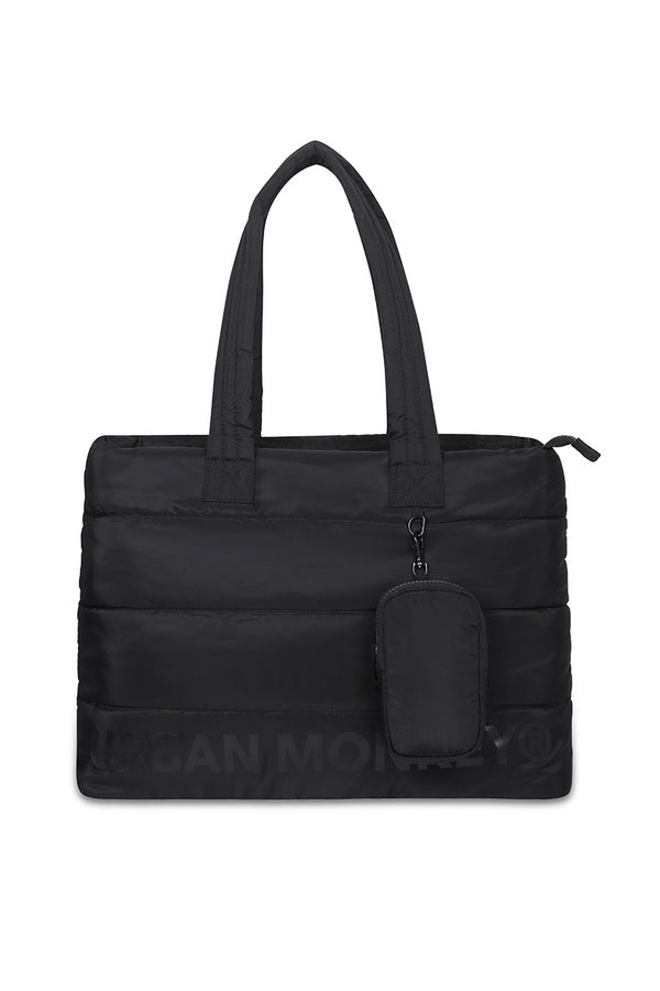 Puffer Shoulder Bag // Black On Black