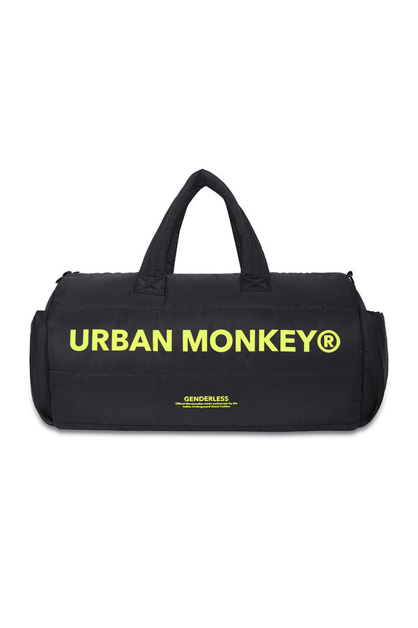 Puffer Duffle Bag // Neon On Black
