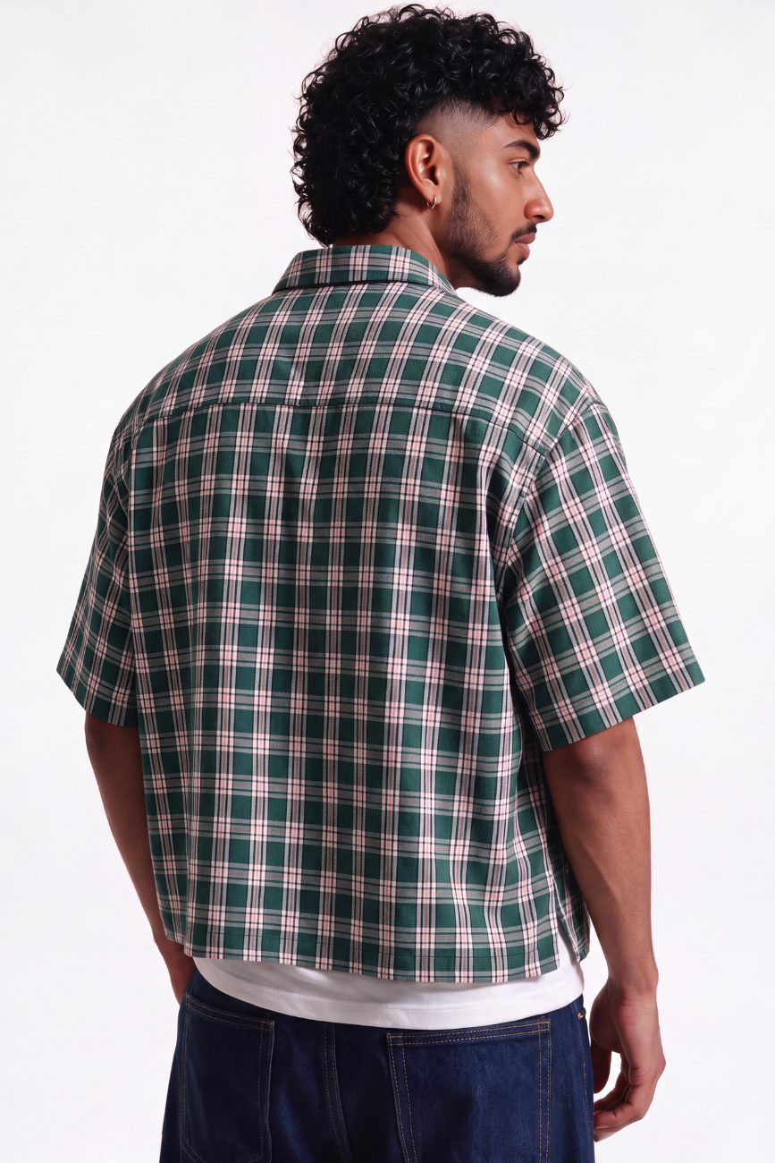 Macha Madras // Short Sleeve Boxy Shirt Urban Monkey®