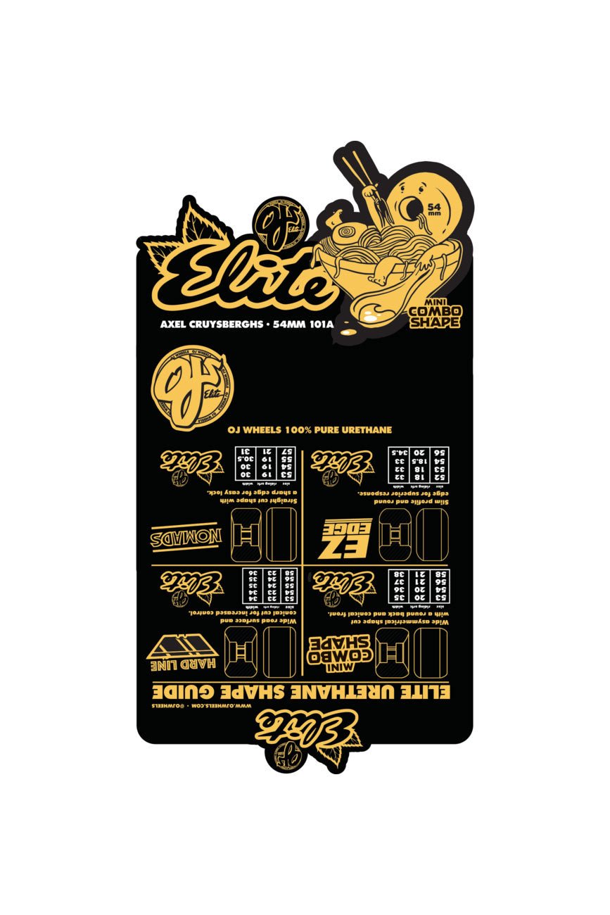 54mm Axel Crusher Ramen Elite Mini Combo 101a OJ Wheels - Urban Monkey® - 22222840