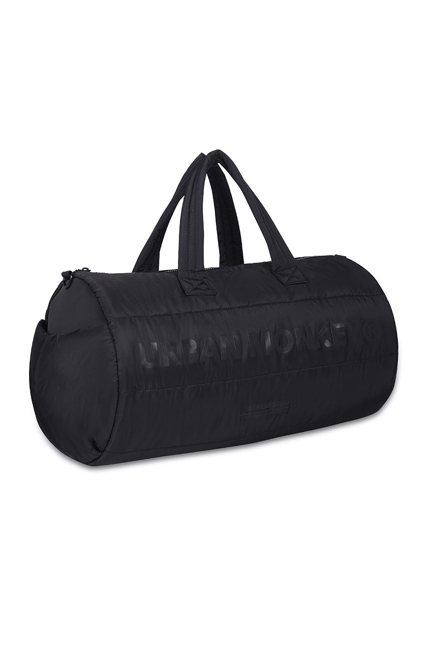Puffer Duffle Bag // Black On Black Urban Monkey®